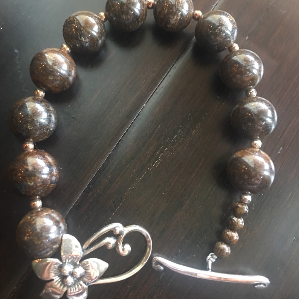Silpada Brownzite Silver Bracelet